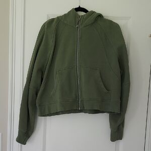 LULULEMON full zip cropped scuba hoodie